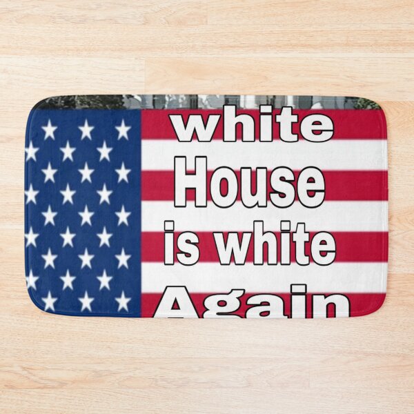 Item preview,  The White House Is White Again – Political Statement Design designed and sold by blackbankmatter.