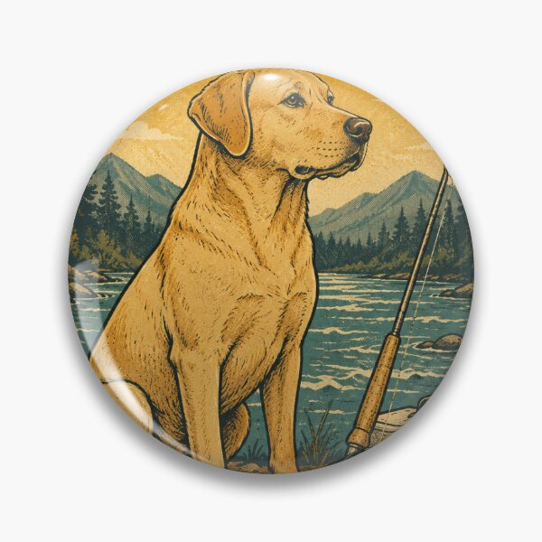 Item preview,  Labrador by the Riverbank Fishing Spot designed and sold by A Light Worker.