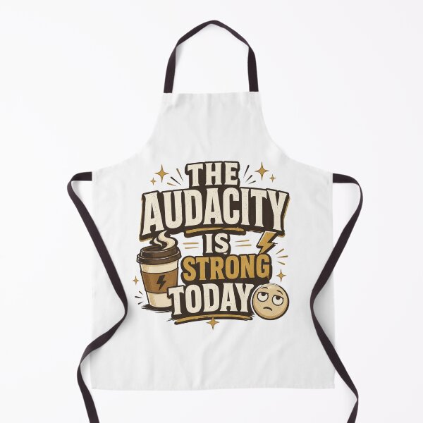 Item preview, The Audacity Is Strong Today Funny Coffee Lover Sarcastic Retro Graphic designed and sold by SoulThread Studio.