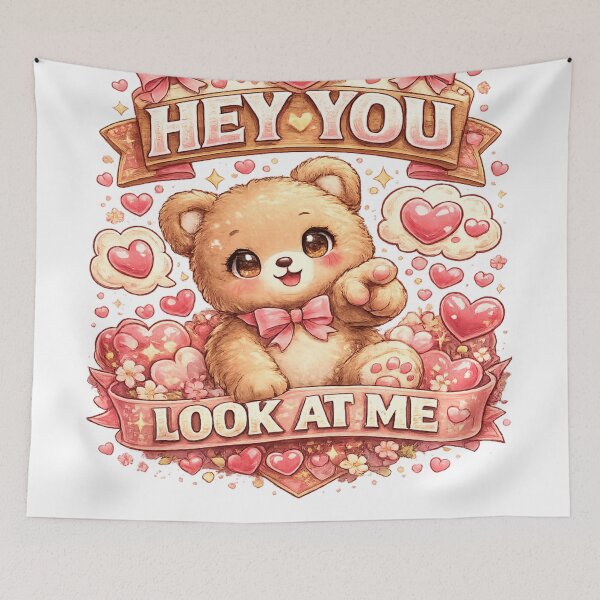 Item preview, Cute teddy bear with hearts design designed and sold by urbanshop7.