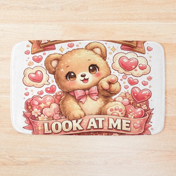 Item preview, Cute teddy bear with hearts design designed and sold by urbanshop7.
