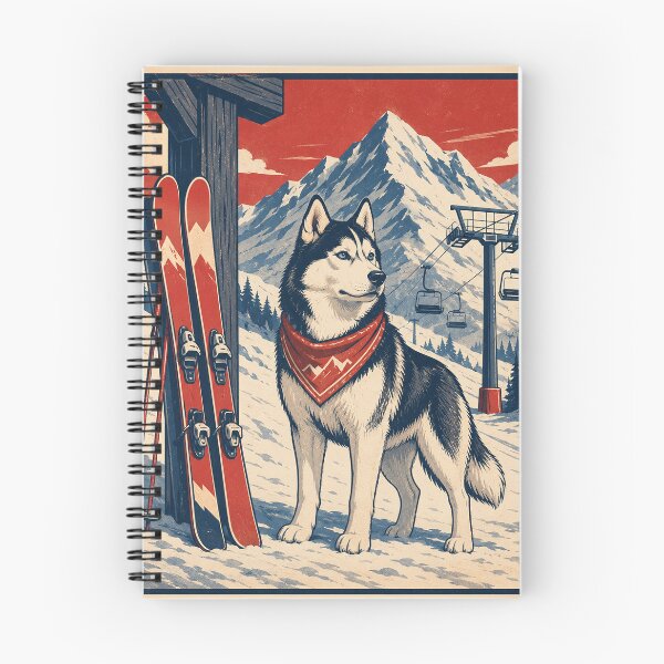 Item preview,  Husky Waiting at the Ski Lift designed and sold by A Light Worker.