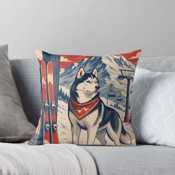 Item preview,  Husky Waiting at the Ski Lift designed and sold by A Light Worker.