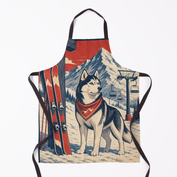 Item preview, Husky Waiting at the Ski Lift designed and sold by A Light Worker.