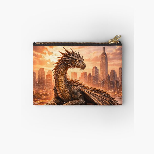 Item preview, Dragon on Brooklyn Bridge at Sunset designed and sold by GalaMine.