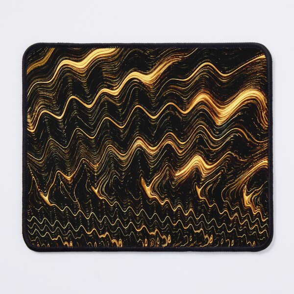 Item preview, Golden Waves in Abstract Motion designed and sold by Vicky Brago-Mitchell®.