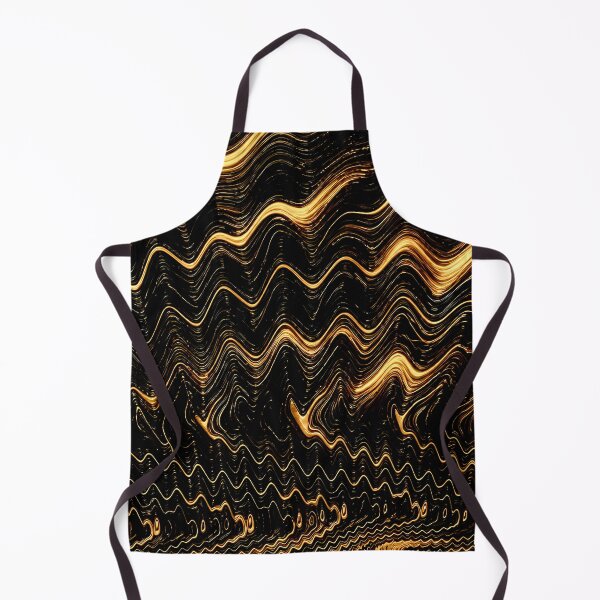 Item preview, Golden Waves in Abstract Motion designed and sold by Vicky Brago-Mitchell®.