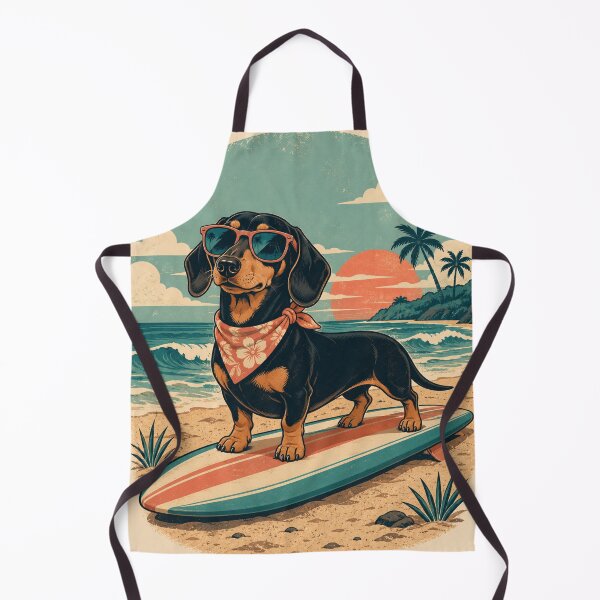 Item preview, Dachshund on the Surfboard Shore designed and sold by A Light Worker.