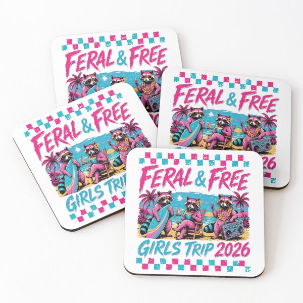 Item preview, Funny Raccoon Feral Girl Summer Vacation Gifts designed and sold by BornBorn.