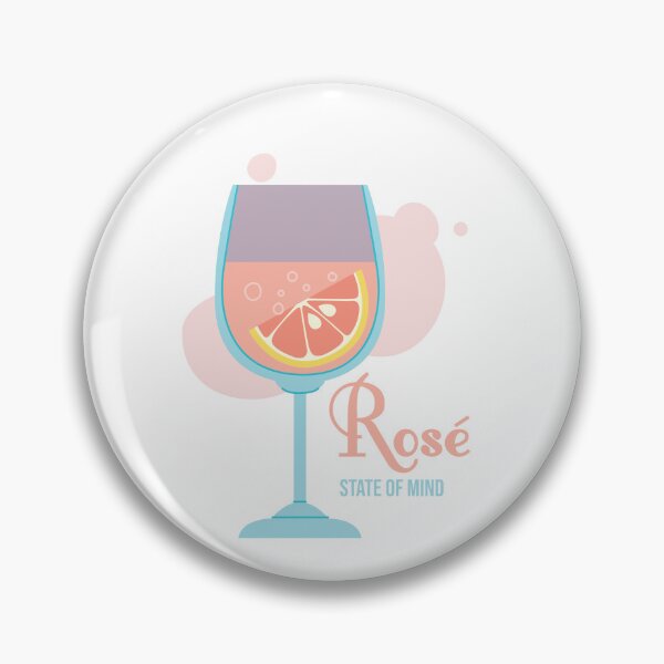 Item preview, Rosé State of Mind | Rosé Wine Glass Illustration | Wine Lover Aesthetic | Summer Drink Design designed and sold by luckyhue.