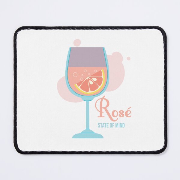 Item preview, Rosé State of Mind | Rosé Wine Glass Illustration | Wine Lover Aesthetic | Summer Drink Design designed and sold by luckyhue.