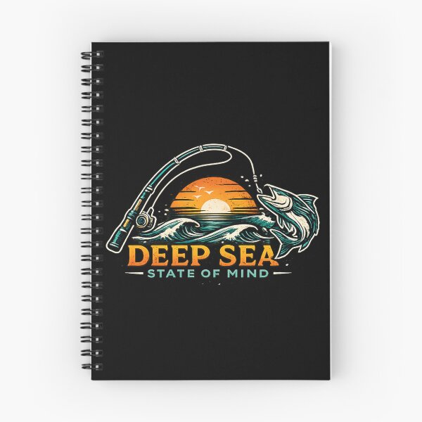 Item preview, Deep Sea State Of Mind Fishing Vintage T-Shirt designed and sold by weeomano.