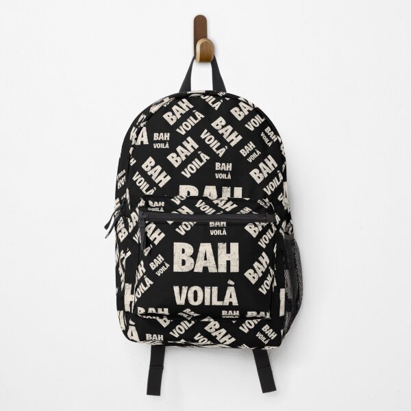 Item preview, Funny french words Bah Voila, black and white text designed and sold by NadiaChevrel.