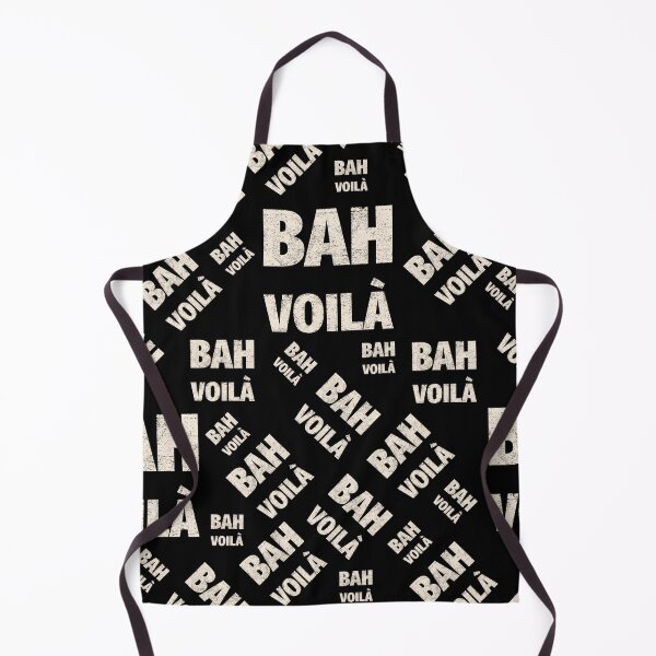 Item preview, Funny french words Bah Voila, black and white text designed and sold by NadiaChevrel.