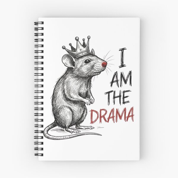 Item preview, I AM THE DRAMA Rat King T-Shirt Dark Academia Funny Gothic Aesthetic Oversized Tee Gift For Her designed and sold by HealingEraInk.