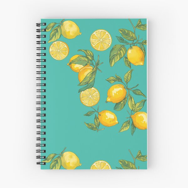 Item preview, Turquoise And Yellow Citrus Lemon Mediterranean Pattern designed and sold by Zazizu.