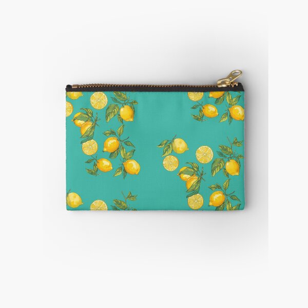 Item preview, Turquoise And Yellow Citrus Lemon Mediterranean Pattern designed and sold by Zazizu.
