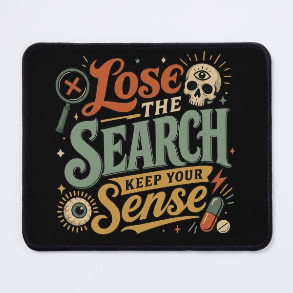Item preview, Lose the Search, Keep Your Sense | Funny Stoner Dark Humor Retro Design designed and sold by HumorMeMaybe.