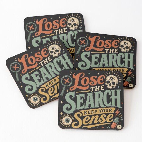 Item preview, Lose the Search, Keep Your Sense | Funny Stoner Dark Humor Retro Design designed and sold by HumorMeMaybe.
