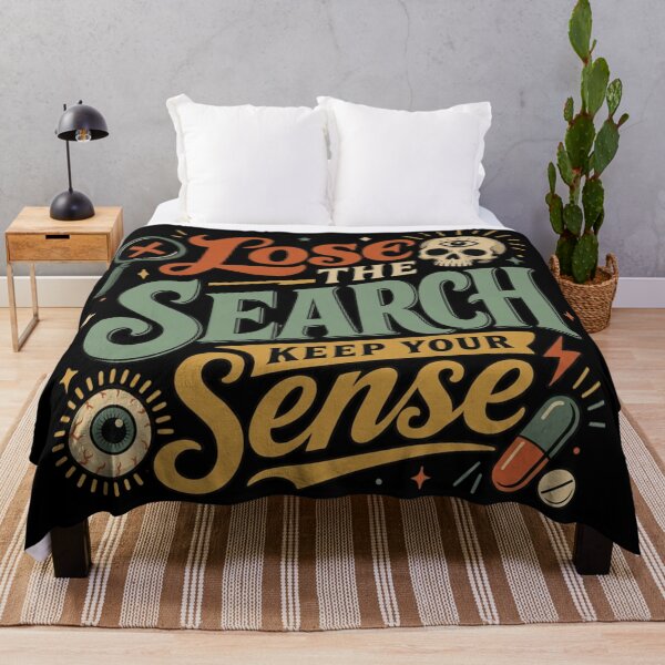 Item preview, Lose the Search, Keep Your Sense | Funny Stoner Dark Humor Retro Design designed and sold by HumorMeMaybe.