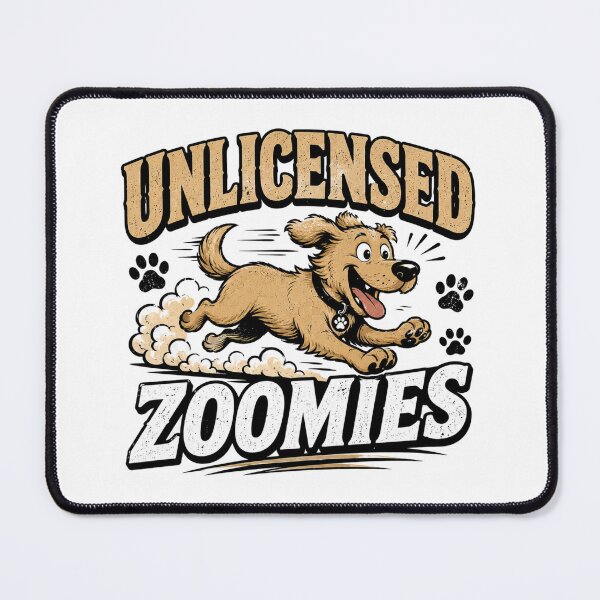 Item preview, Unlicensed Zoomies Funny Dog Lover Shirt Cute Running Puppy Graphic Tee designed and sold by SoulThread Studio.