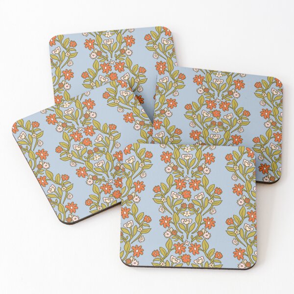 Item preview, Floral Folkway - Orange designed and sold by Tess Arden.