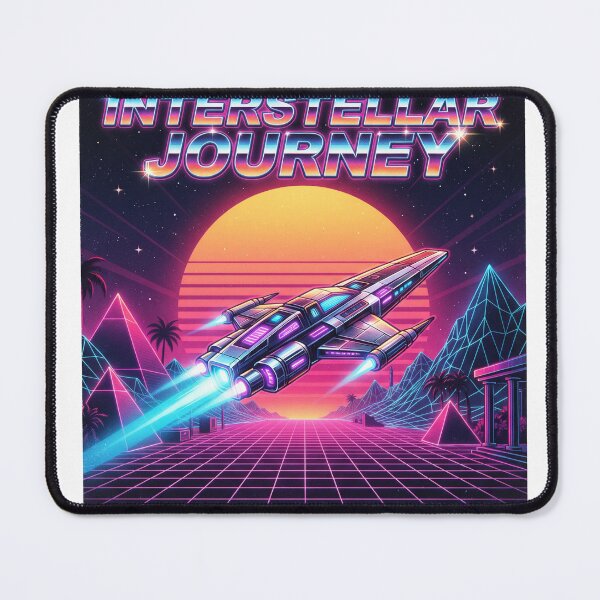 Item preview, Interstellar Journey Neon Space Cruiser designed and sold by Rahat3344.