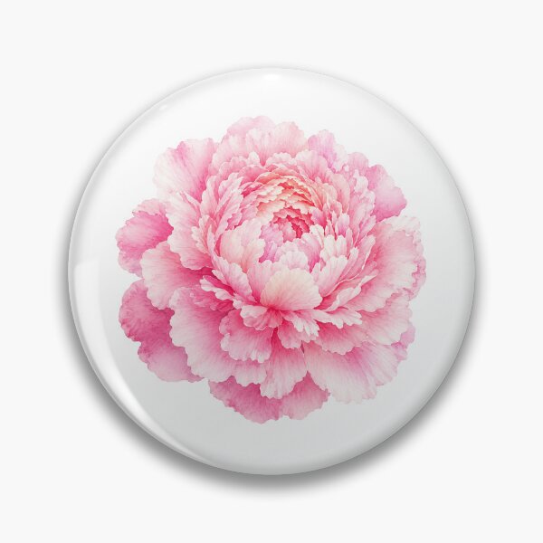 Item preview, Watercolor Pink Peony Flower Botanical Illustration | Romantic Floral Art designed and sold by Ethereal-Rain.