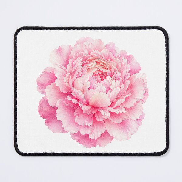 Item preview, Watercolor Pink Peony Flower Botanical Illustration | Romantic Floral Art designed and sold by Ethereal-Rain.