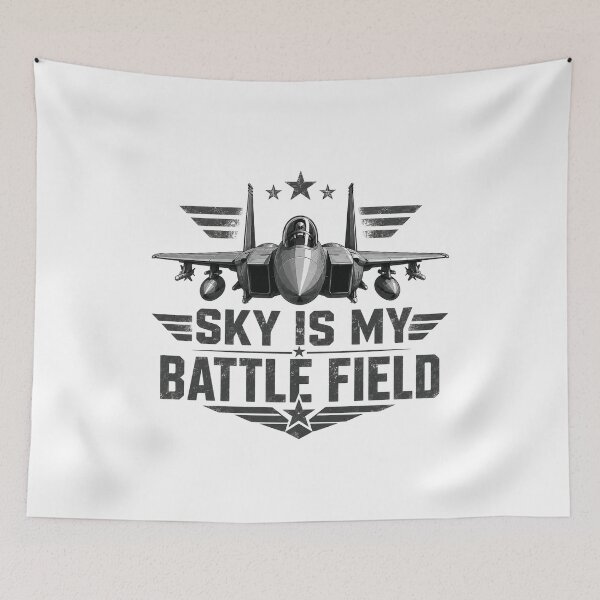 Item preview, Twin-Engine Fighter Jet _ Sky Is My Battlefield designed and sold by Combat Skies.