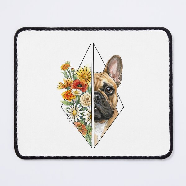 Item preview, Frenchie Blossom Minimalist Floral Design designed and sold by shallia.