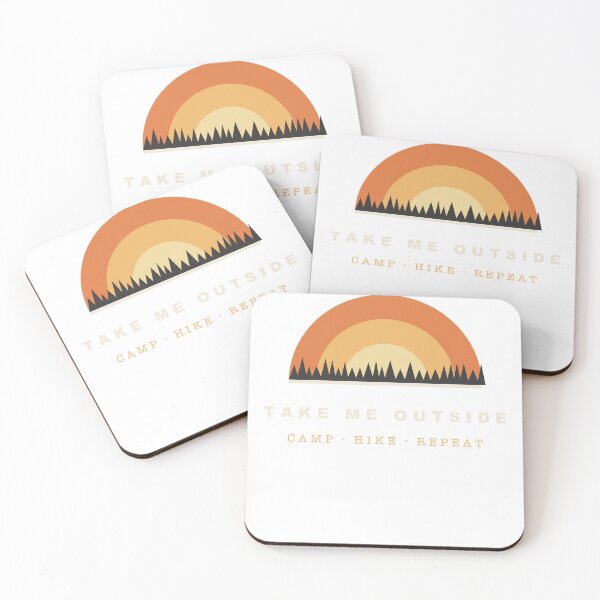 Item preview, Take Me Outside - Retro Sunset Camping Hiking designed and sold by Spraxl.