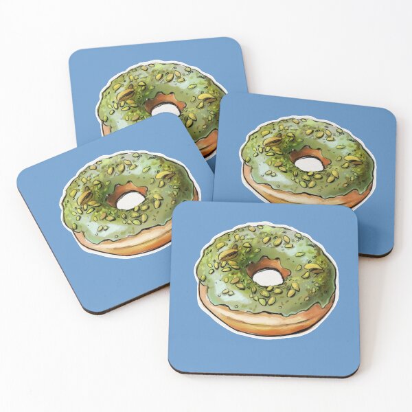 Item preview, Matcha Pistachio Donut Sticker, Cute Food Sticker, Kawaii Donut Art, Laptop Sticker, Water Bottle Sticker, Bakery Lover Gift designed and sold by SoftCrumbs Café.