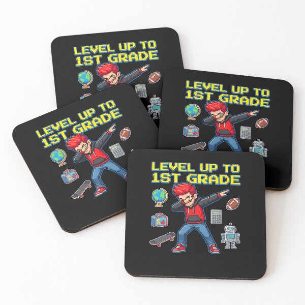 Item preview, Level Up To 1st Grade Dabbing Gamer Boy Back To School Pixel Art designed and sold by MysticMirth.