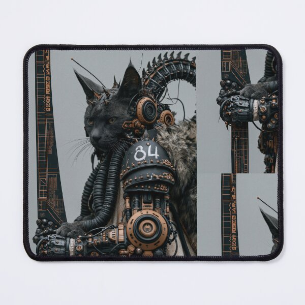 Item preview, Cyber Feline Sentinel 84: Guardian of the Outer Frontier designed and sold by Verademacedoart.