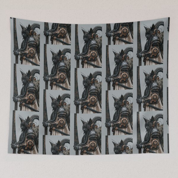Item preview, Cyber Feline Sentinel 84: Guardian of the Outer Frontier designed and sold by Verademacedoart.