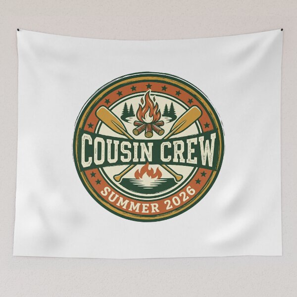 Item preview, Cousin Crew Summer 2026 Family Vacation Matching Retro Beach Design designed and sold by get55shirt.