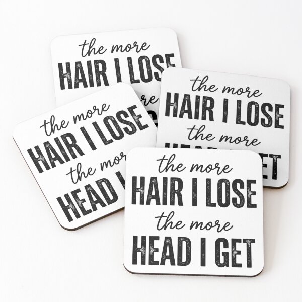 Item preview, The More Hair I Lose The More Head I Get Funny Bald Quote T-Shirt | Bald Humor Graphic Gift designed and sold by Trendably.