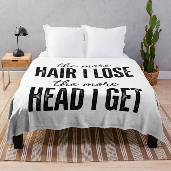 Item preview, The More Hair I Lose The More Head I Get Funny Bald Quote T-Shirt | Bald Humor Graphic Gift designed and sold by Trendably.