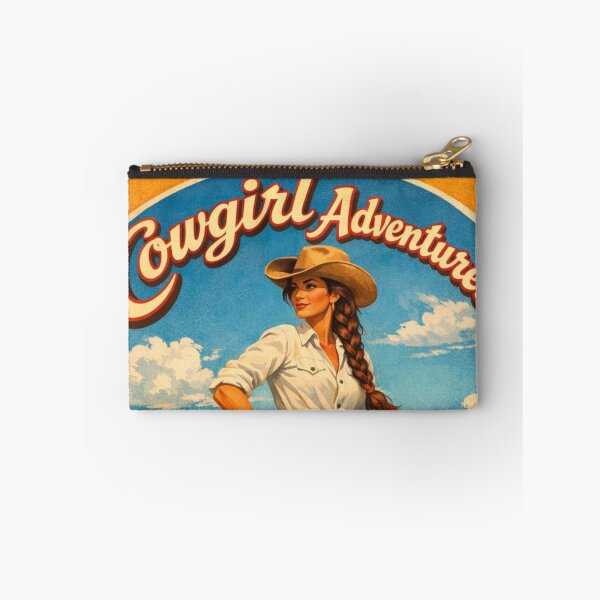 Item preview, Retro Cowgirl Western mountain nature poster designed and sold by hollycooper.