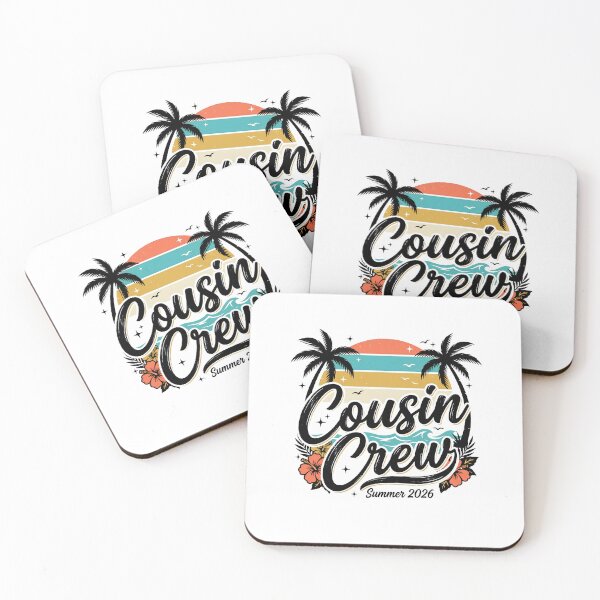 Item preview, Cousin Crew Summer 2026 Retro Beach Vacation Family Matching Design designed and sold by get55shirt.