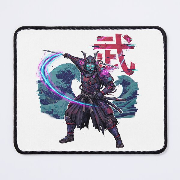 Item preview, Cyberpunk Samurai Neon Wave Warrior designed and sold by Rahat3344.
