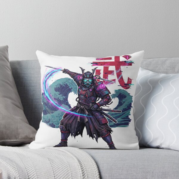 Item preview, Cyberpunk Samurai Neon Wave Warrior designed and sold by Rahat3344.