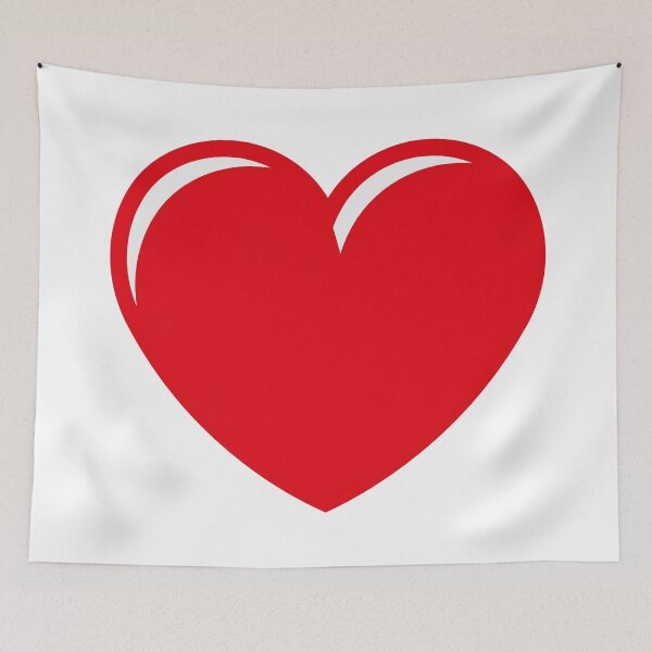 Item preview, Heart Icon (Hearty / Love / Symbol / Red White) designed and sold by MrFaulbaum.