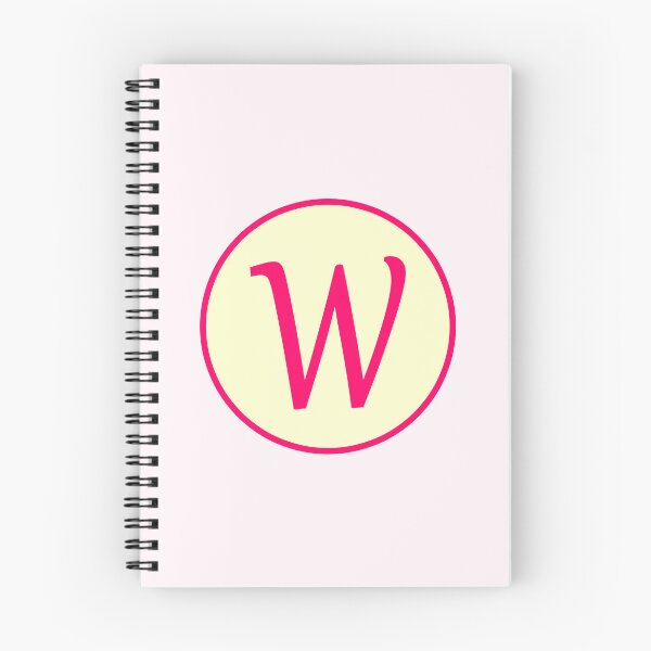 Item preview, Pink Alphabet Letter W Circle designed and sold by Jeallan Designs.