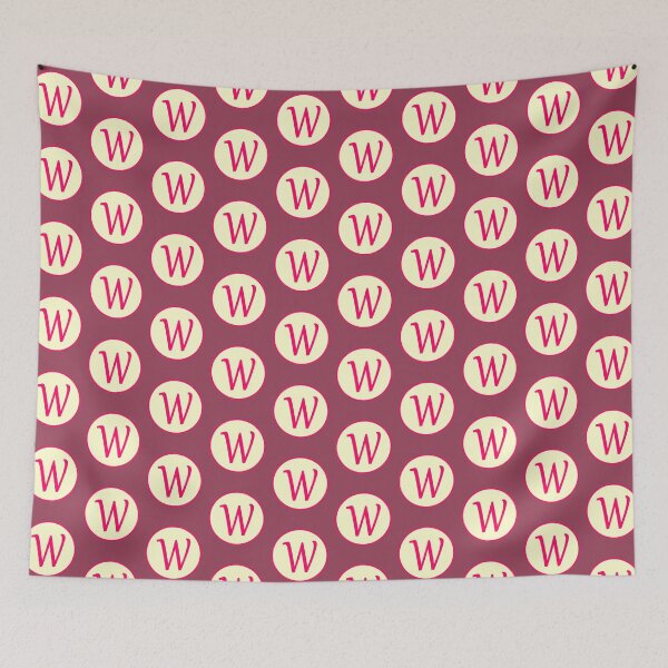 Item preview, Pink Alphabet Letter W Circle designed and sold by Jeallan Designs.