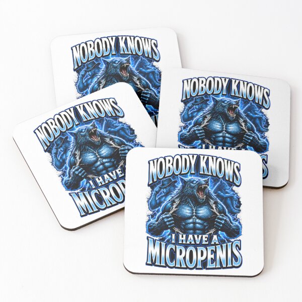 Item preview, Micropenis Funny Inappropriate Alpha Wolf Meme designed and sold by lvlupthreads.