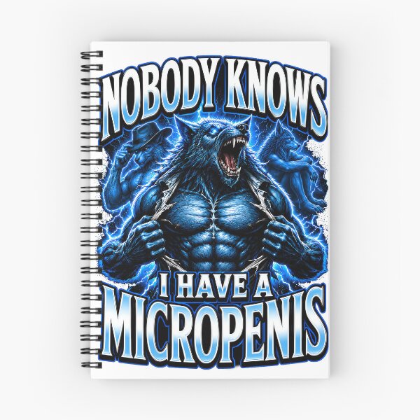 Item preview, Micropenis Funny Inappropriate Alpha Wolf Meme designed and sold by lvlupthreads.