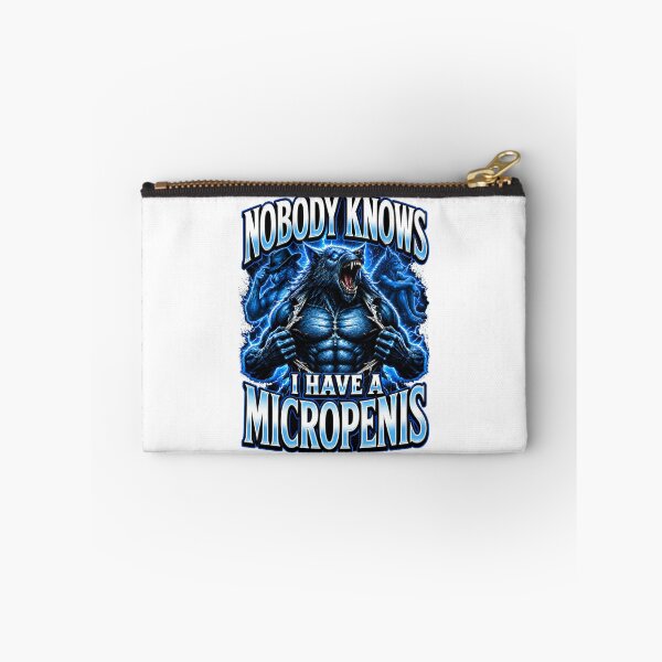 Item preview, Micropenis Funny Inappropriate Alpha Wolf Meme designed and sold by lvlupthreads.