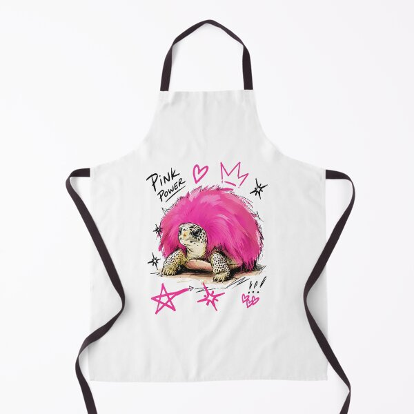 Item preview, Pink Power Fluffy Turtle with Punk Fur Shell – Bold Hand-Drawn Art designed and sold by RamyGallery.